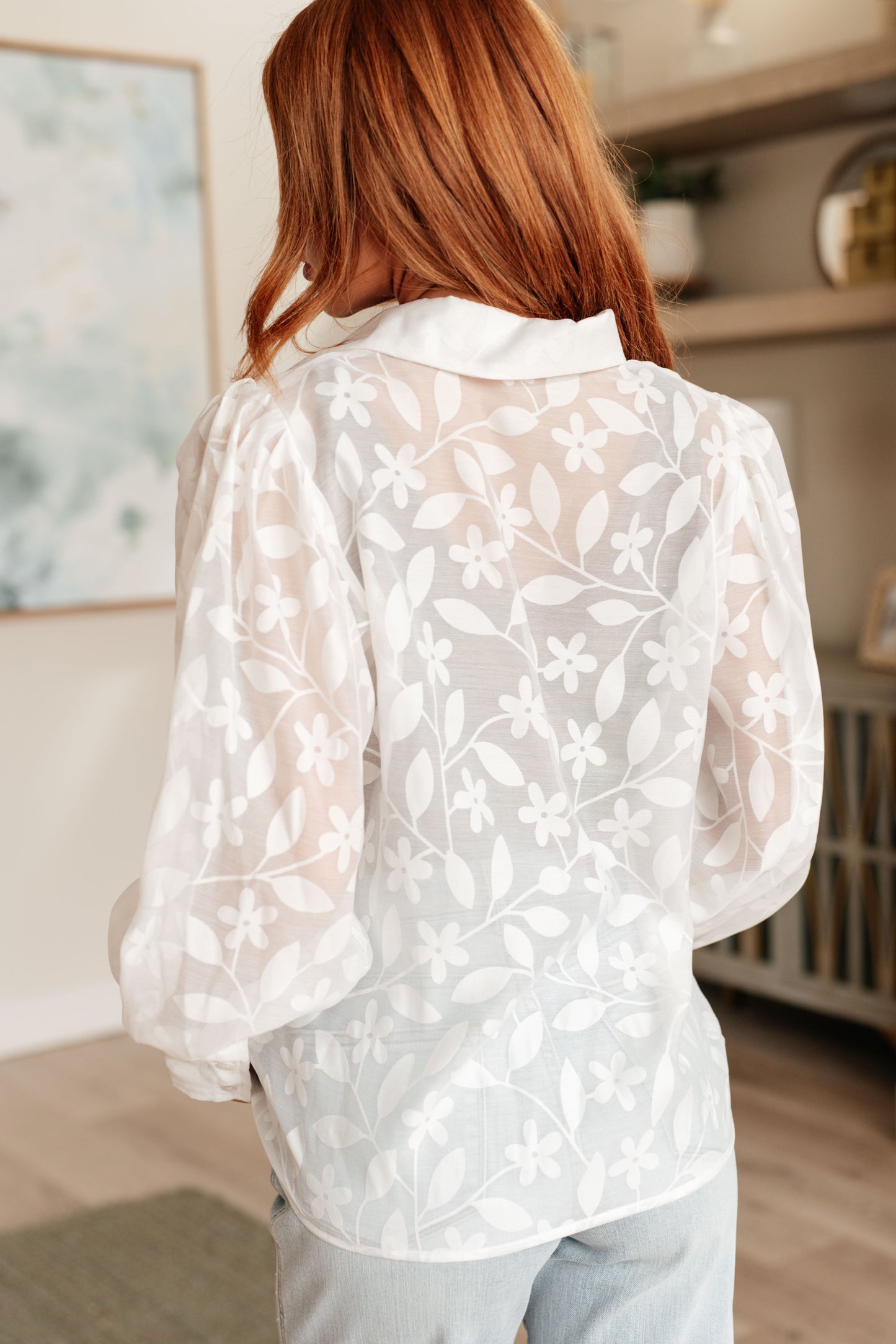 Sweet Serotonin Lace Button Up (Online Exclusive)