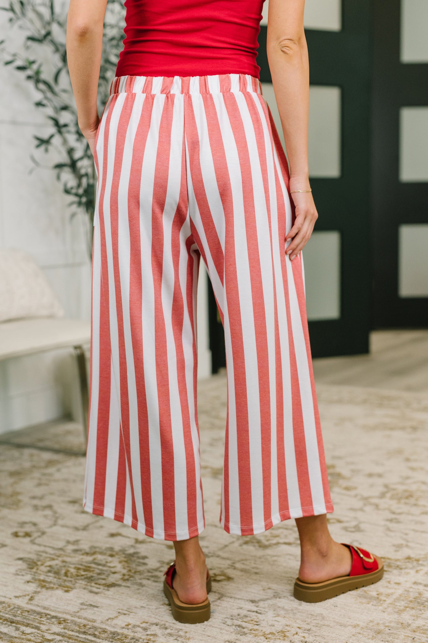 Take Your Time High Waisted Wide Leg Bottoms (Online Exclusive)