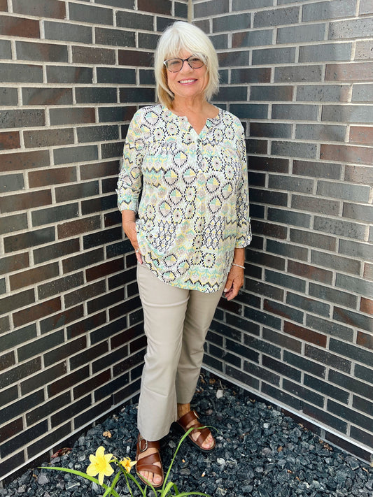Irene Patterned Top