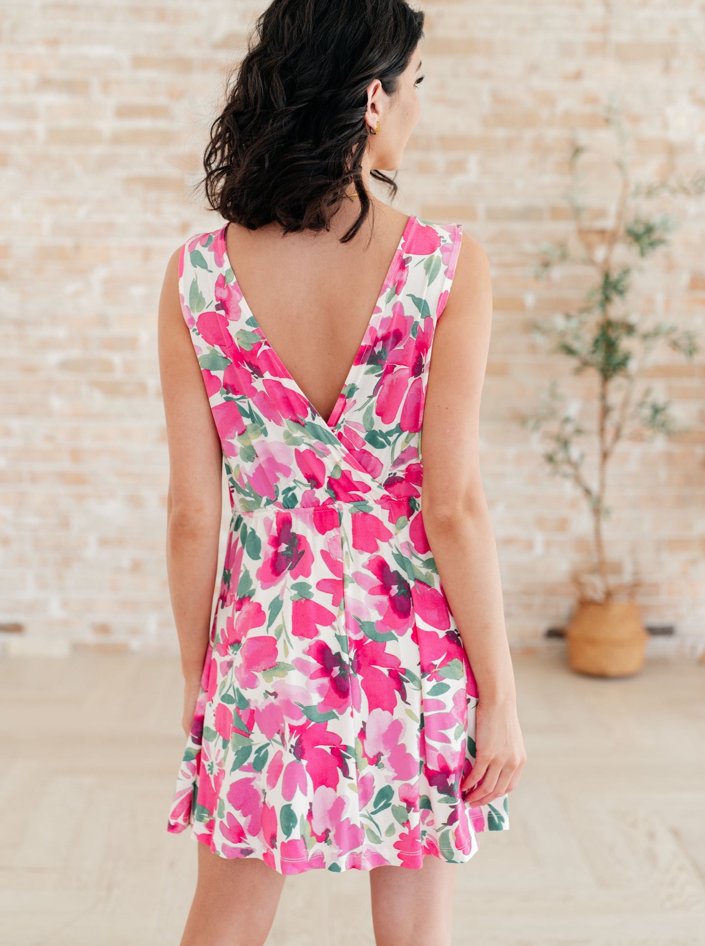 The Suns Been Quite Kind V-Neck Dress in Pink (Online Exclusive)