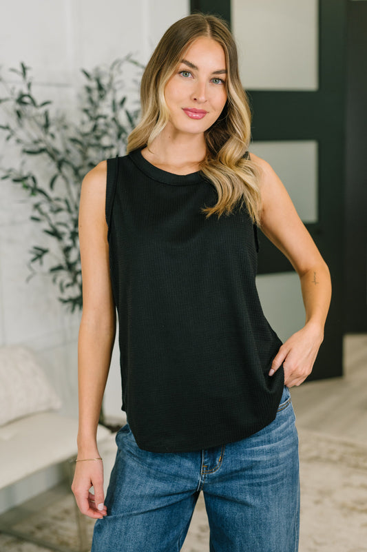 Thread Theory Round Neck Tank in Black (Online Exclusive)