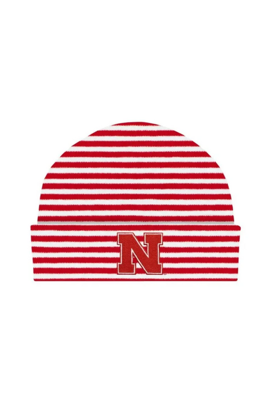 red and white striped hat