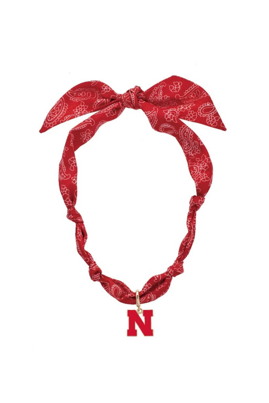 Nebraska Cornhuskers Bandana Scarf Necklace