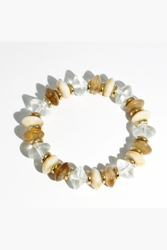 Cream Pop Beaded Bracelet