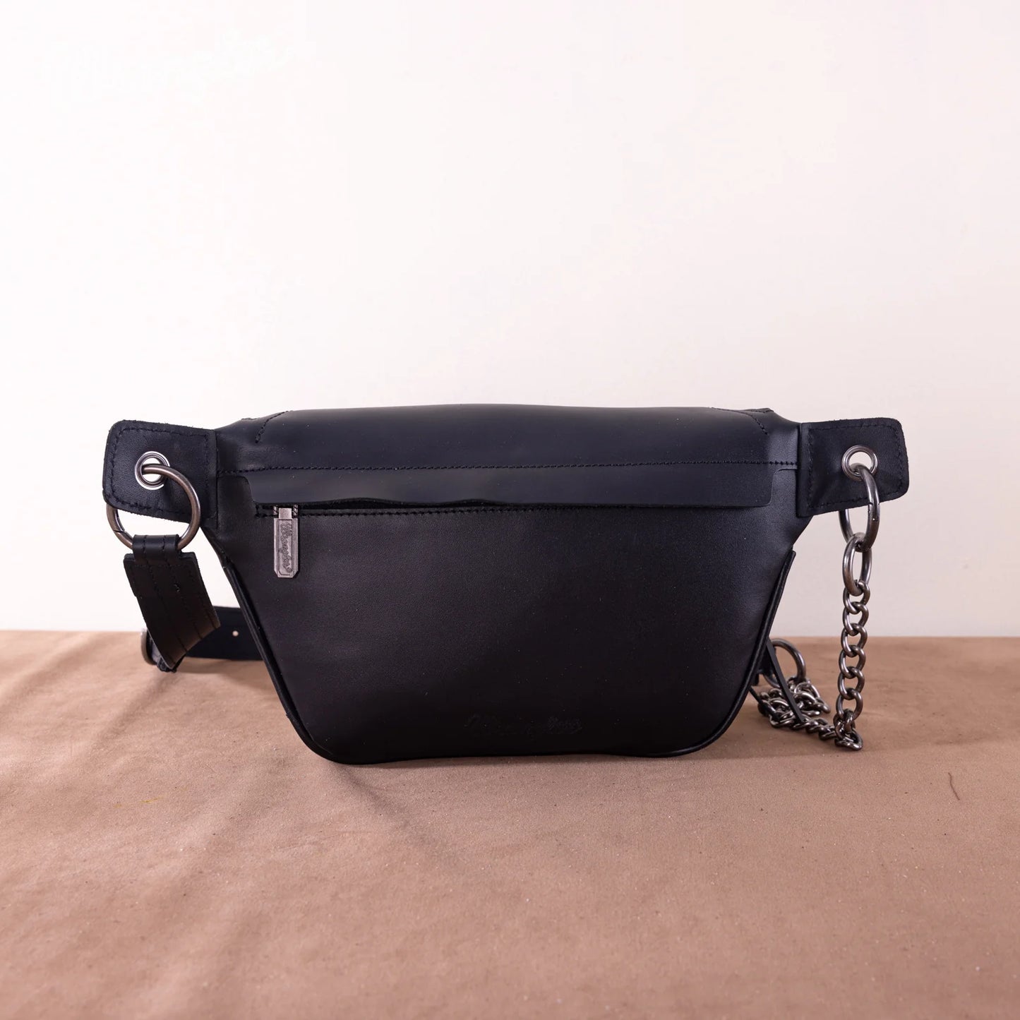 Wrangler Genuine Leather Belt Bag - Black