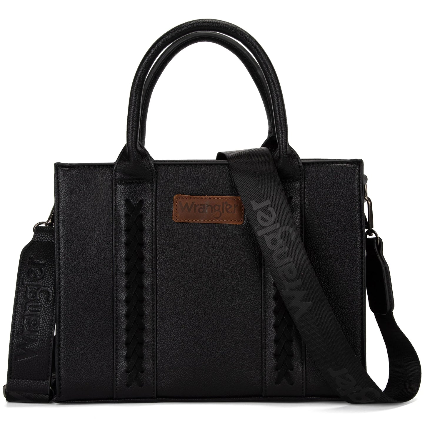 Wrangler Whipstitch Small Tote/Crossbody - Black