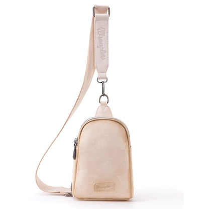 Wrangler Sling Bag/Crossbody/Chest Bag - Tan/Cream