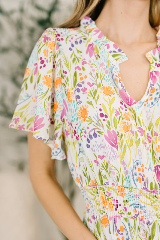 Wherever I Go Notch Neck Dress (Online Exclusive)