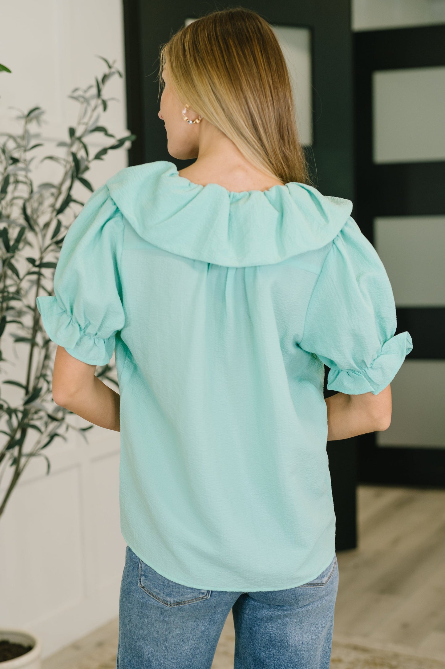 Wherever the Wind Blows Balloon Sleeve Blouse (Online Exclusive)