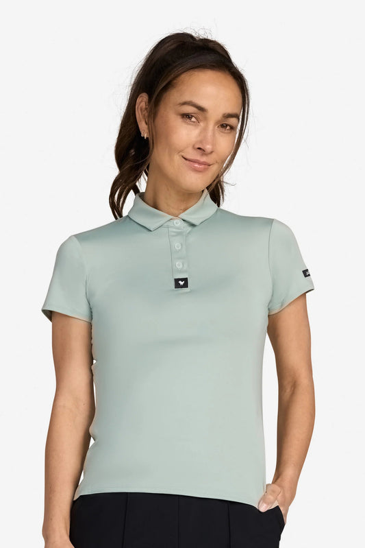 Bad Birdie Women's Core Performance Polo - Washed Sage