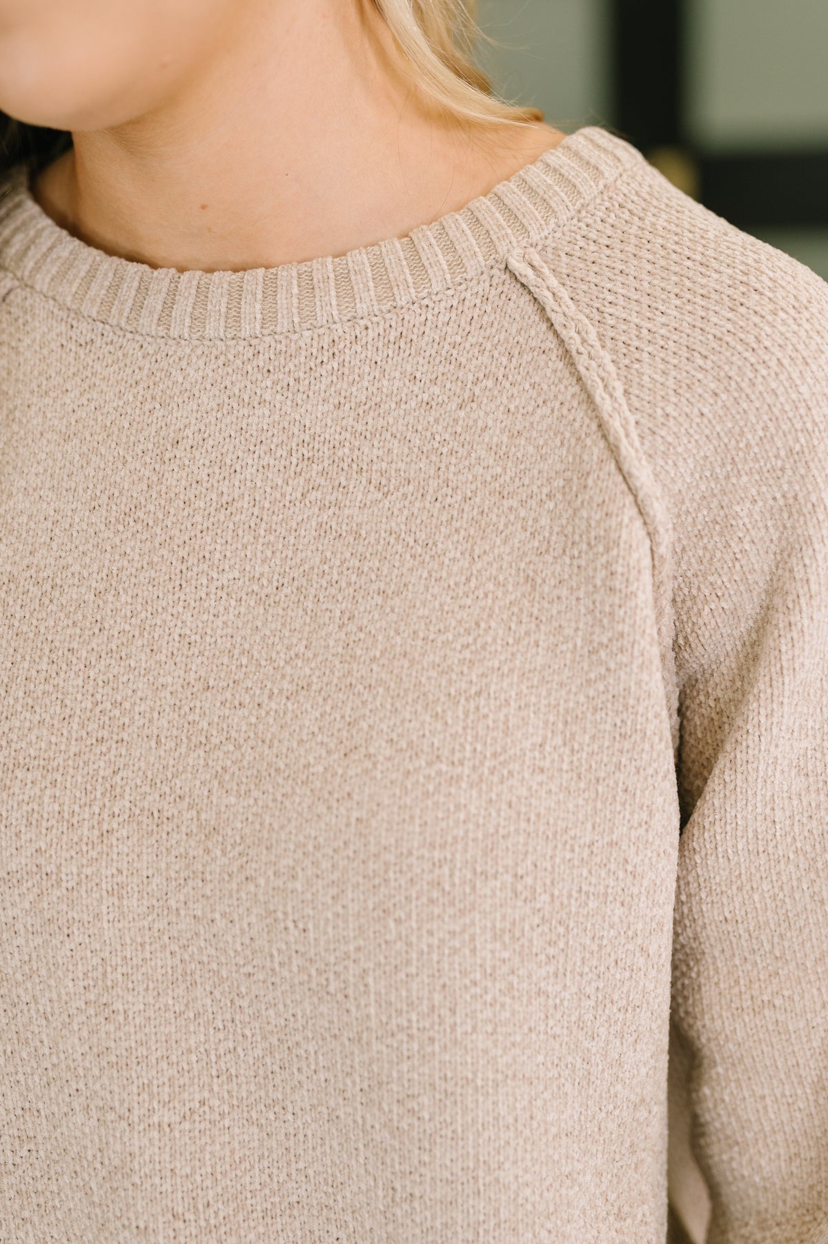 Words Of Wisdom Raglan Sleeve Sweater in Mocha (Online Exclusive)