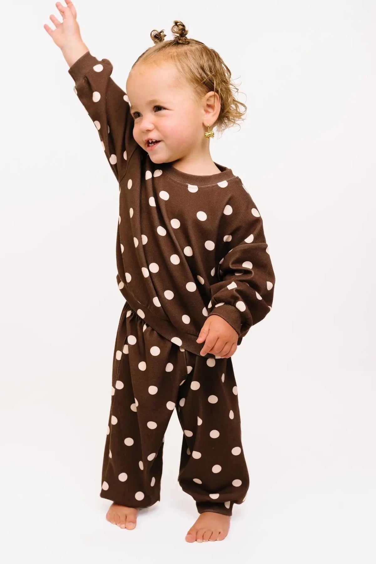 Espresso Polkadot Sweatsuit