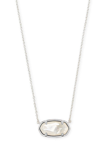 Kendra Scott Elisa Gold Pendant Necklace - Sterling Silver with Ivory Mother of Pearl