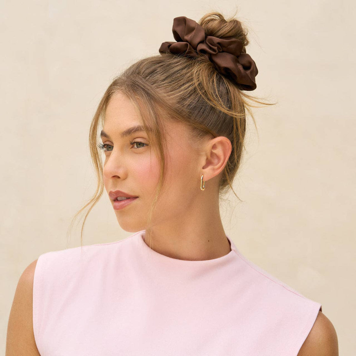 Black & Chocolate Oversized Scrunchies