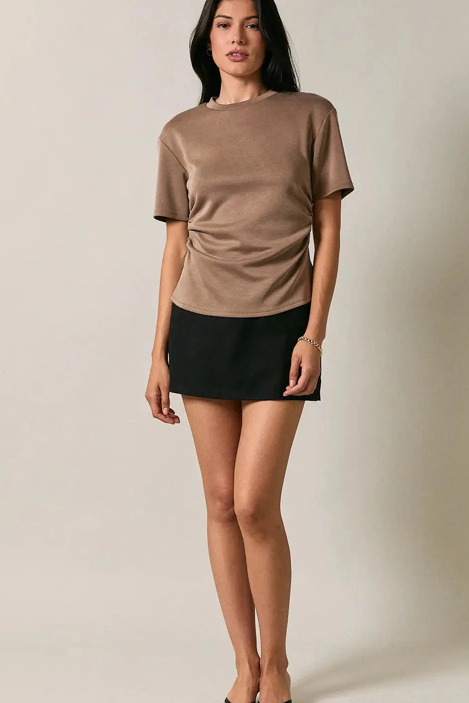 Scuba Ruched Blouse