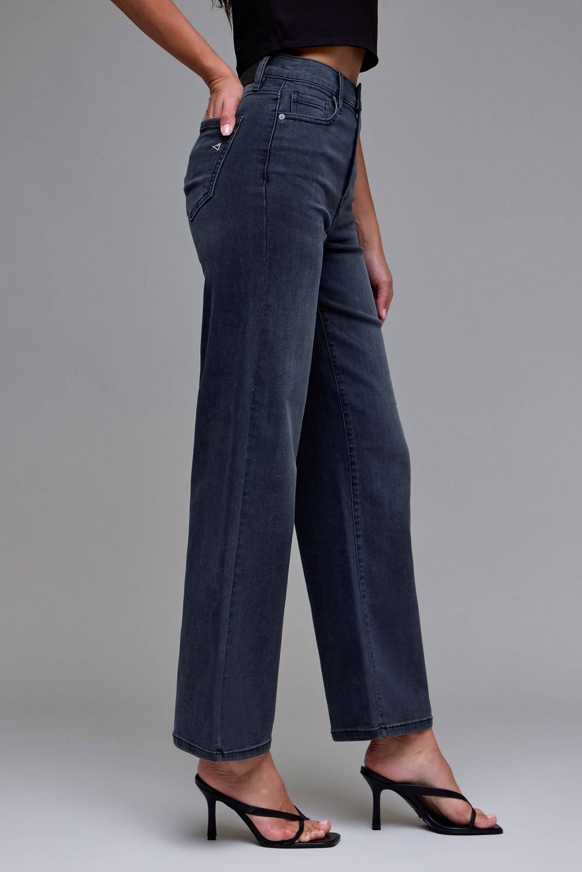 Hidden Black High Rise Dad Jeans