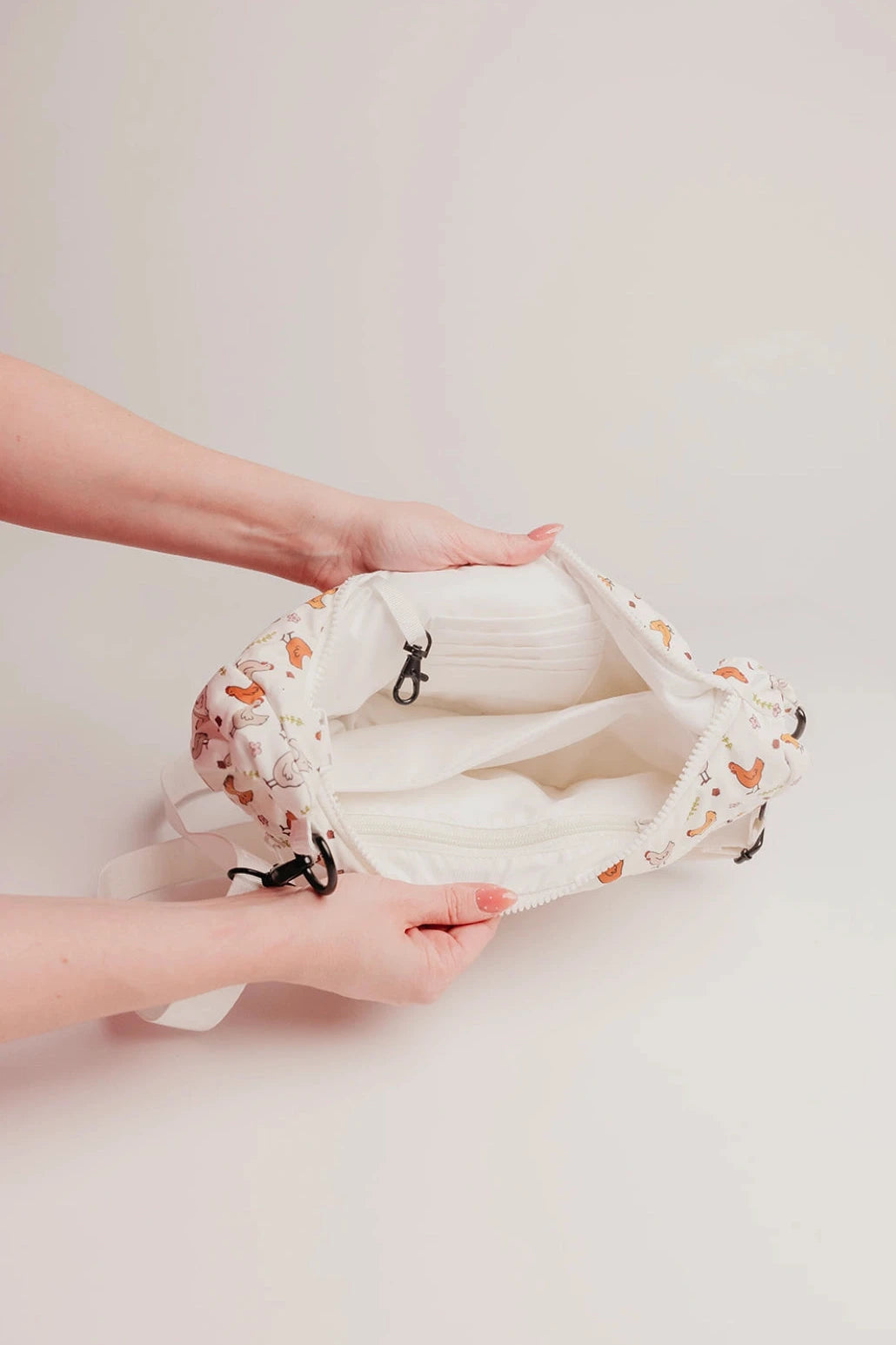 Fancy Feet Crescent Bag