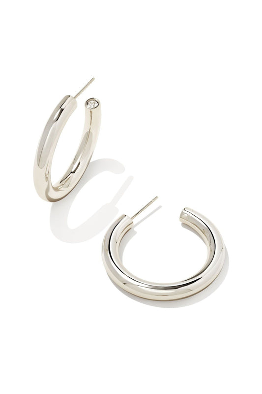 Kendra Scott Colette Hoop Earrings - Silver