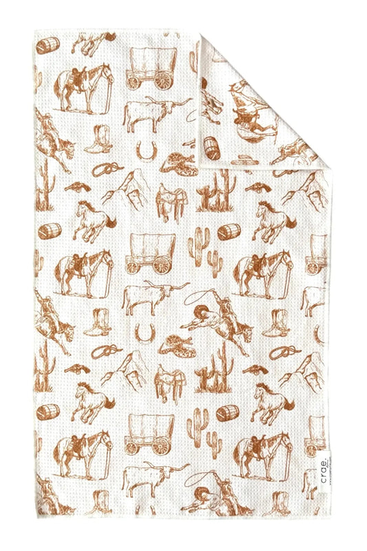 Western Double-Sided Hand Towel