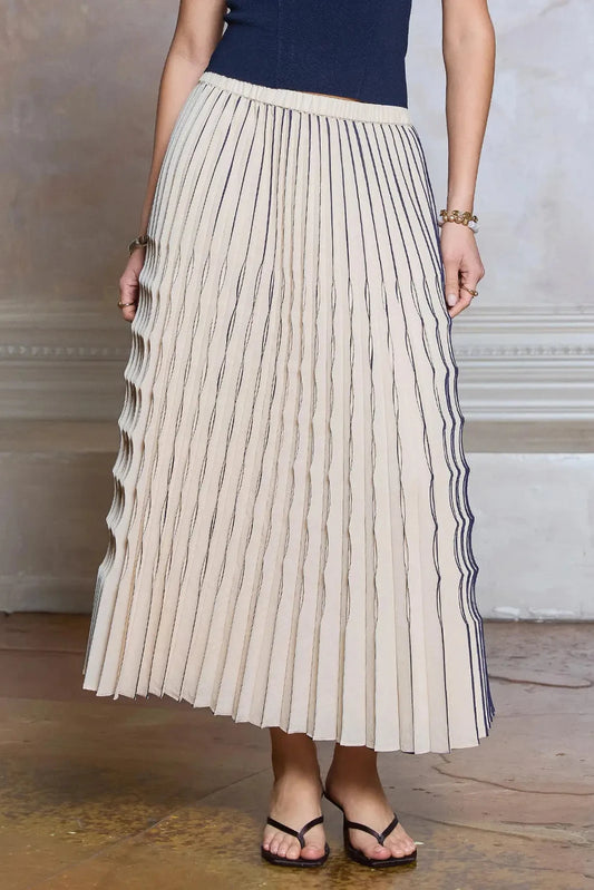 Maren Pleated Midi Skirt