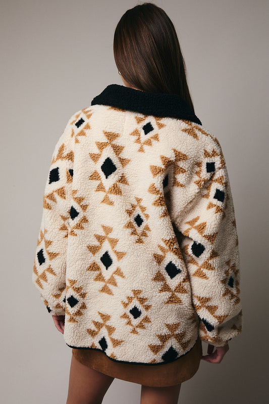 Long Sleeve Sherpa Jacket