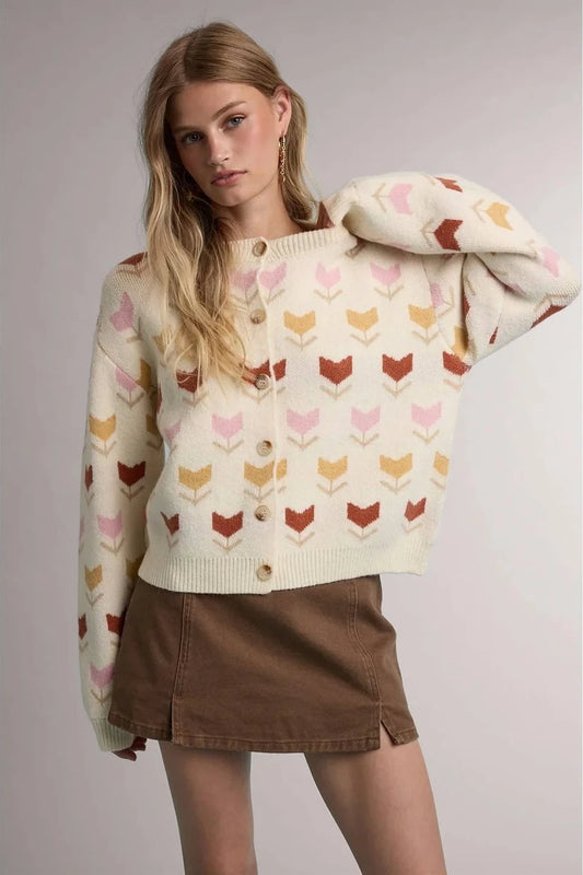 Tulip Floral Cardigan
