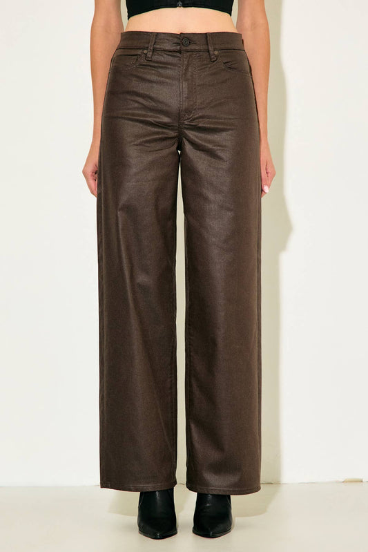 Brown Coated Logan Dad Jean