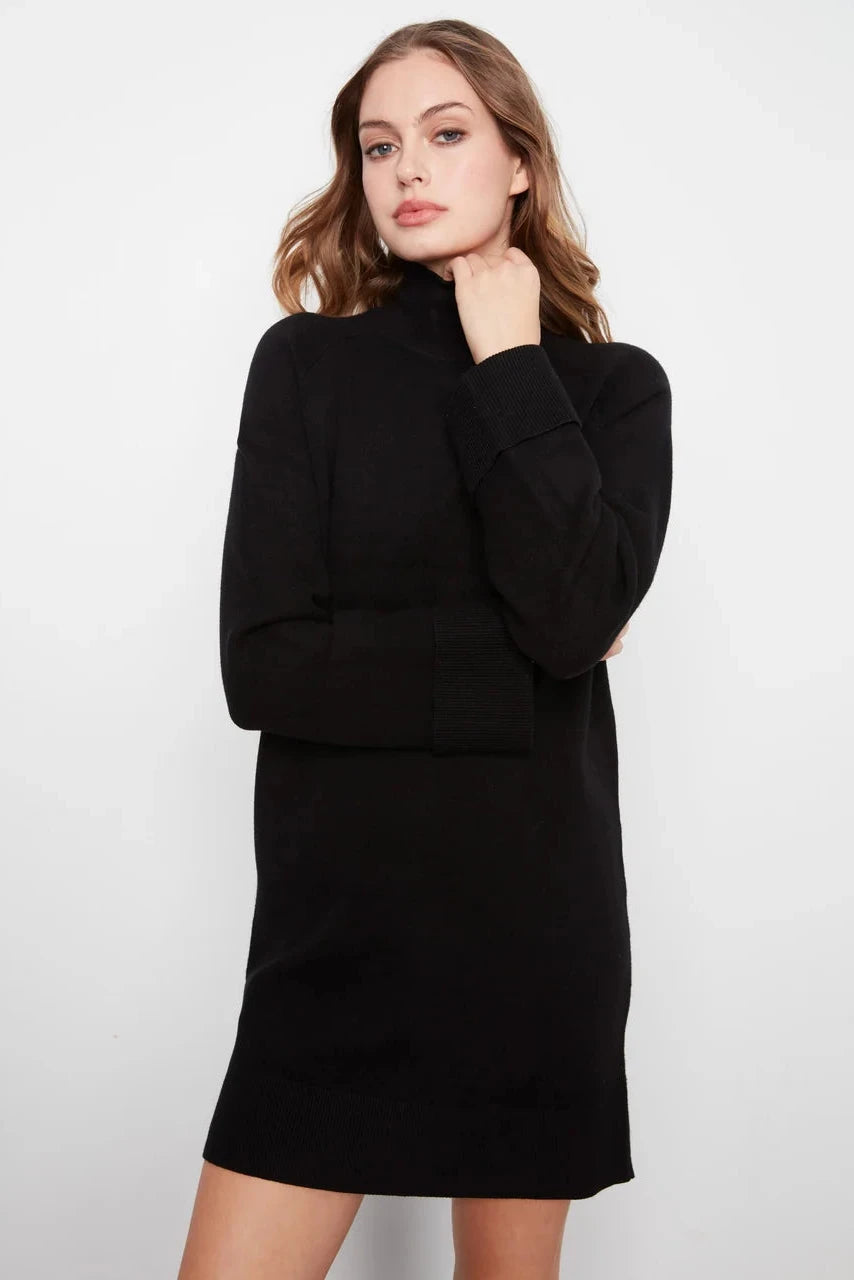 Charlie B Mock Neck Sweater Dress