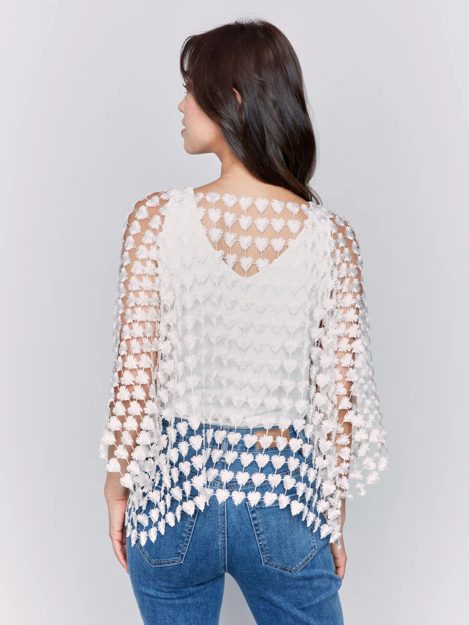 Charlie B Crochet Heart Top - Multiple Colors