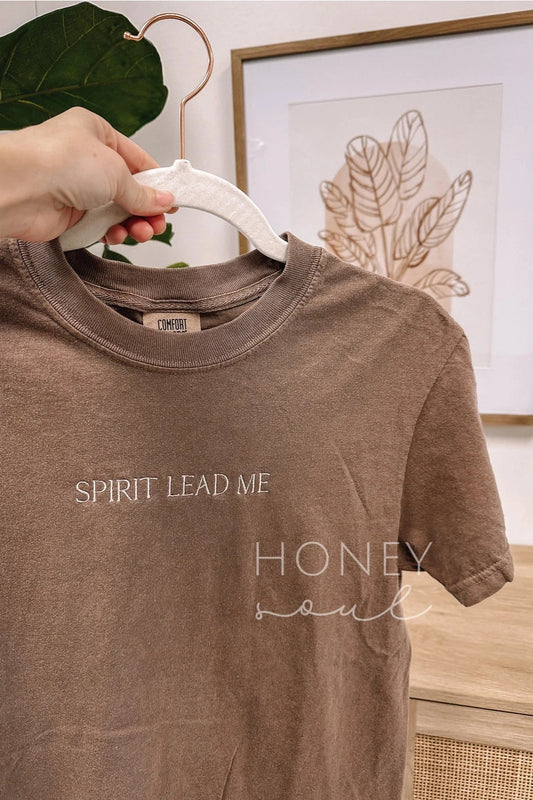 Embroidered Spirit Lead Me Tee