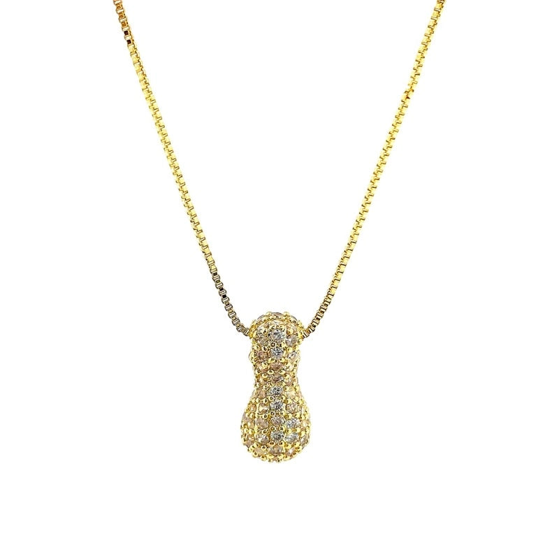 Initial Cz Bubble Necklace