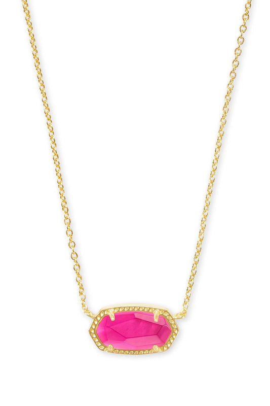 Kendra Scott Elisa Short Pendant Necklace - Gold Azalea Illusion