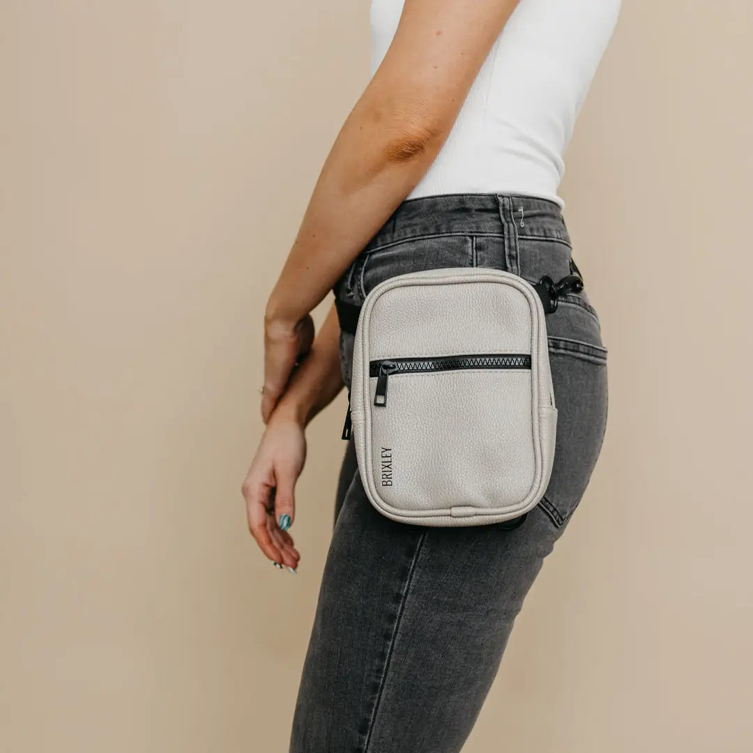 Brixley Leather Stone Crossbody Sling