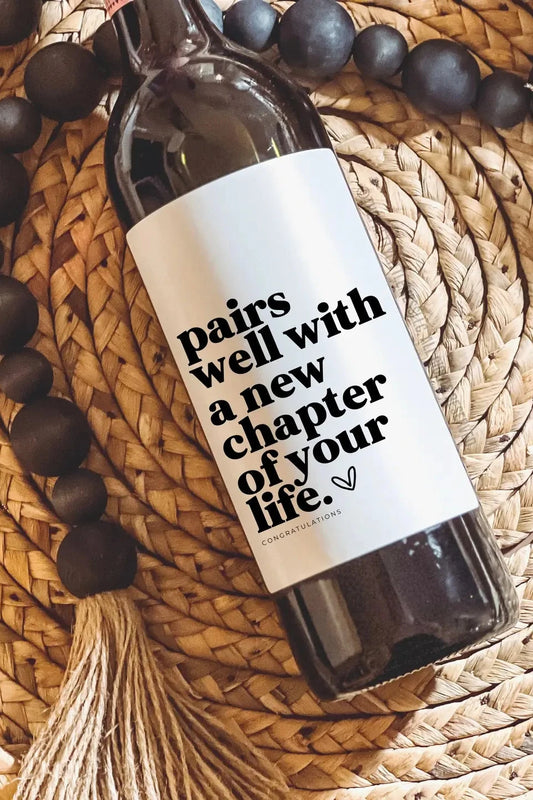 Wine Bottle Labels 4"x4"