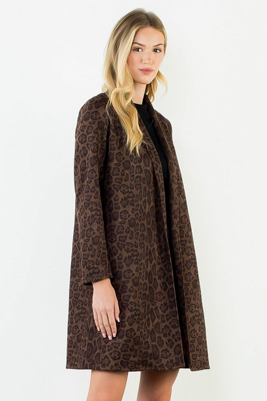 cheetah jacket on model