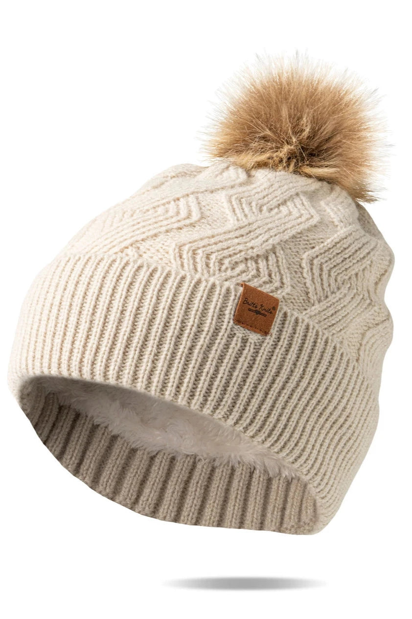 Cozy Beige Winter Beanie