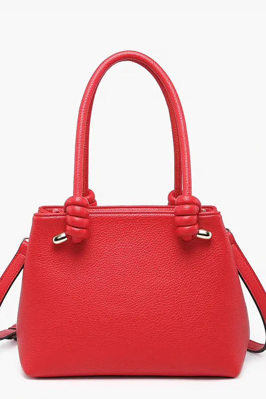 Blair Classic Satchel w/ Knotted Handles & Long Strap