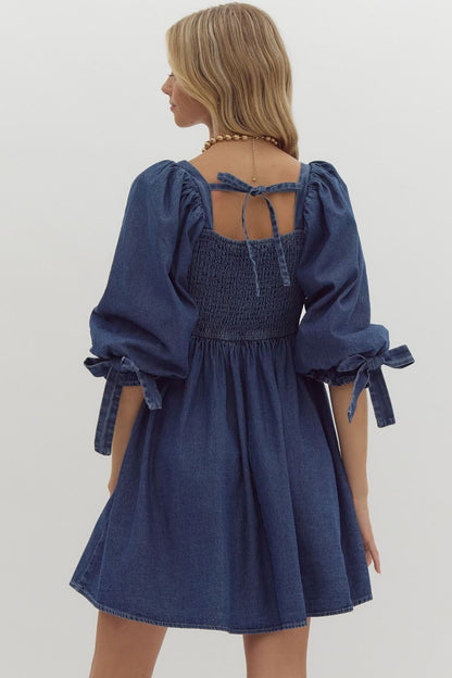 Babydoll Denim Dress