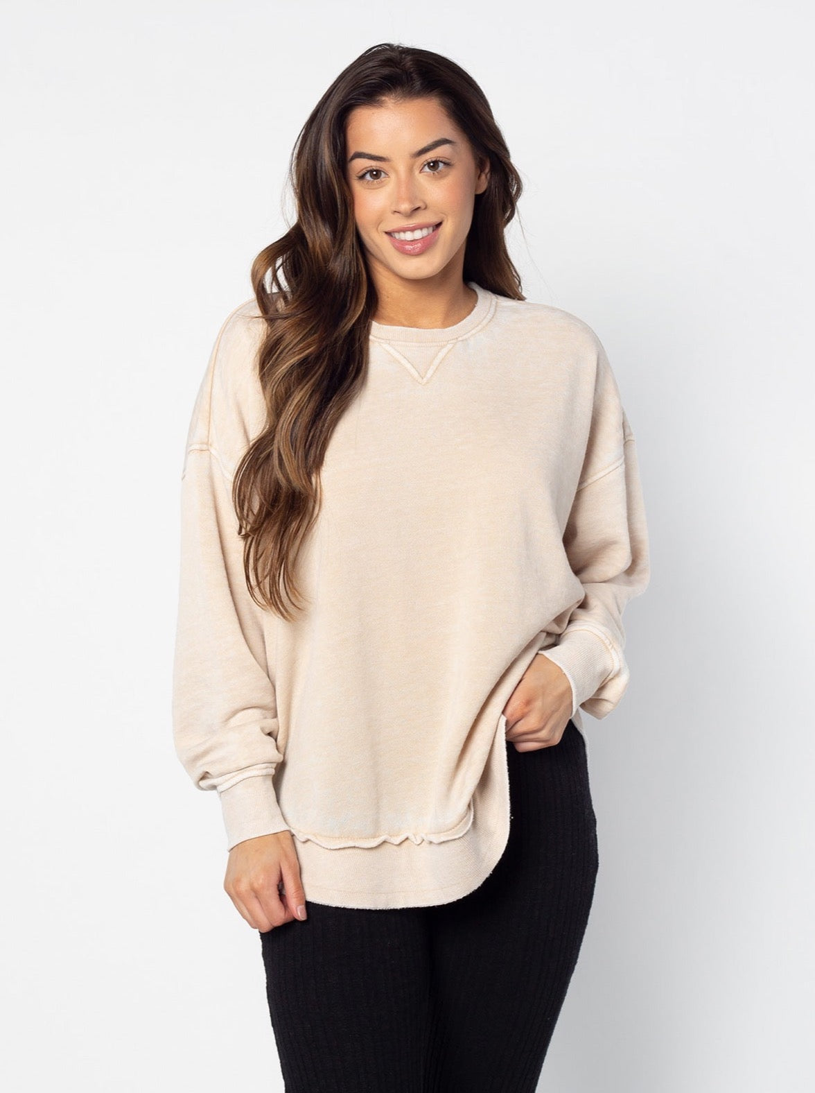 Campus Pullover in Oatmeal