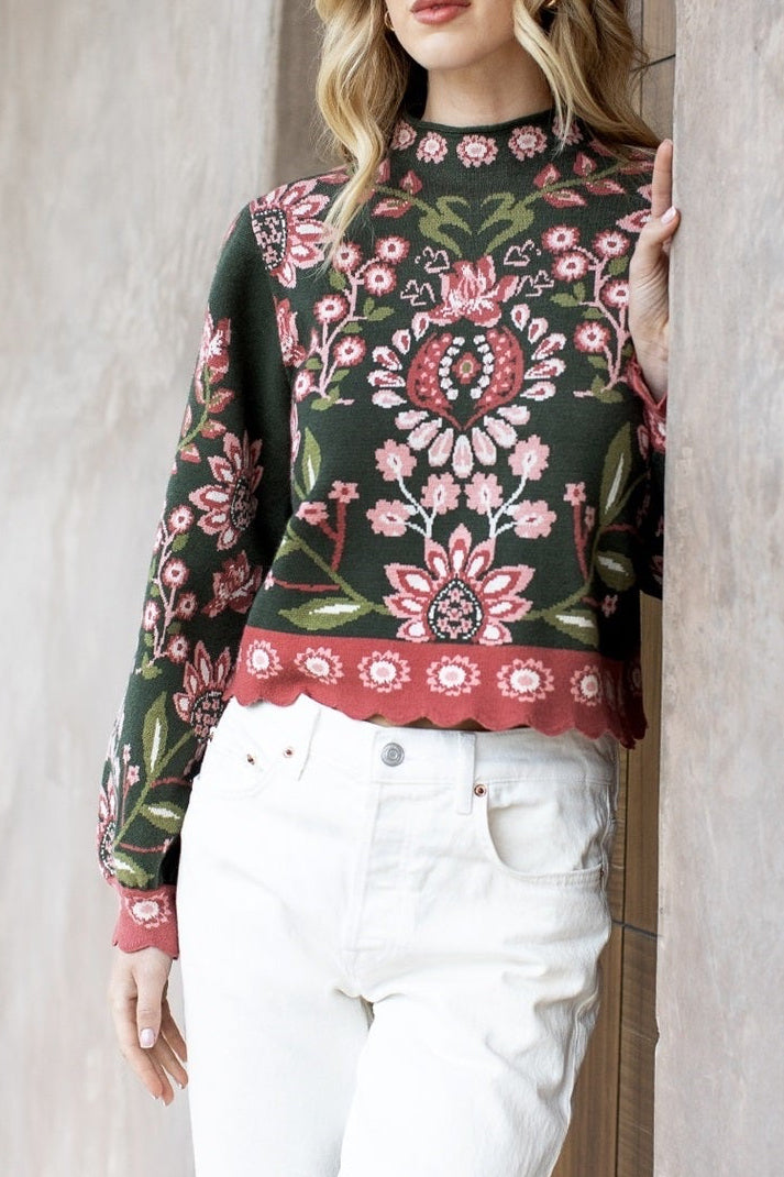 Taylor Patterned Knitted Sweater