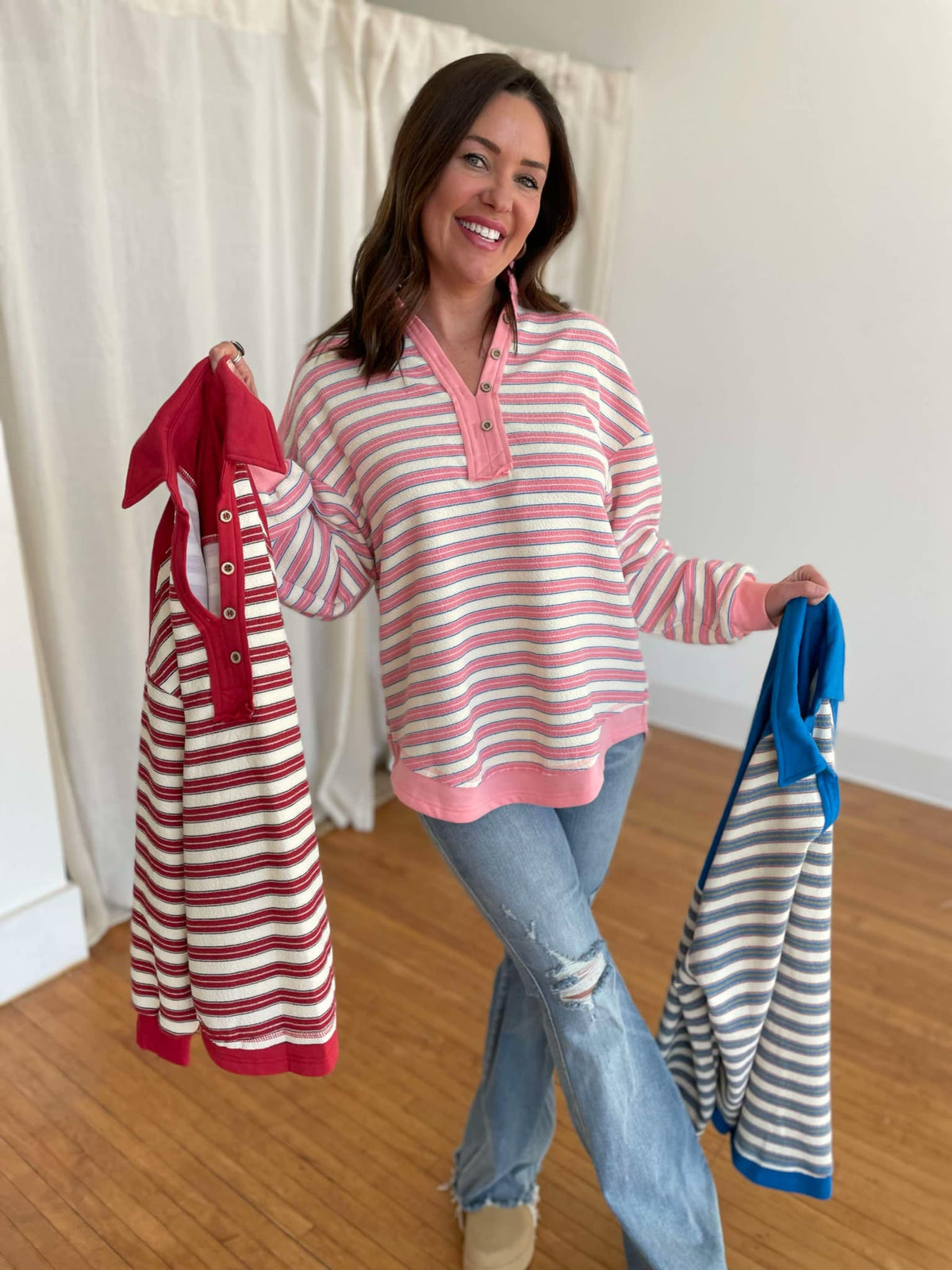 Beyond the Sea Striped Top in Three Colors (Online Exclusive)