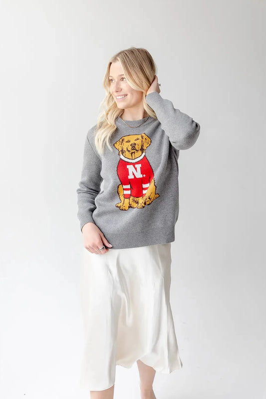 Nebraska Lucky Dog Sweater