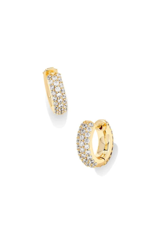 Kendra Scott Mikki Huggie Earrings - Gold