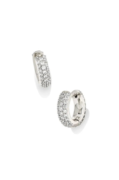 Kendra Scott Mikki Huggie Earrings - Silver