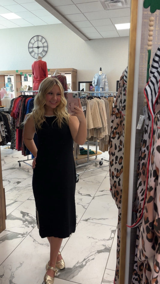 Charlie B Sleeveless Crochet Dress