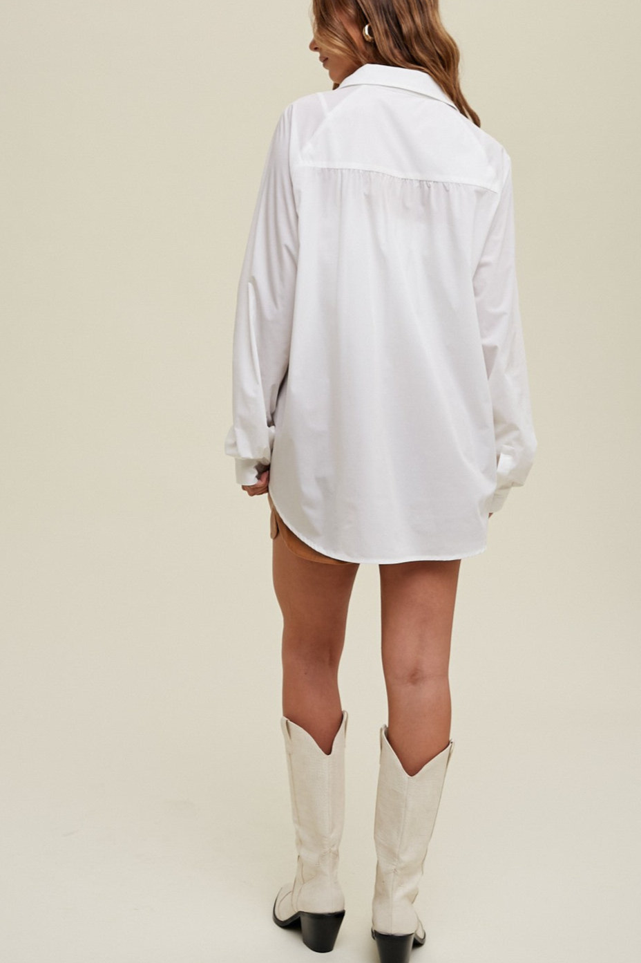 Basic Button-Up Top - Ivory