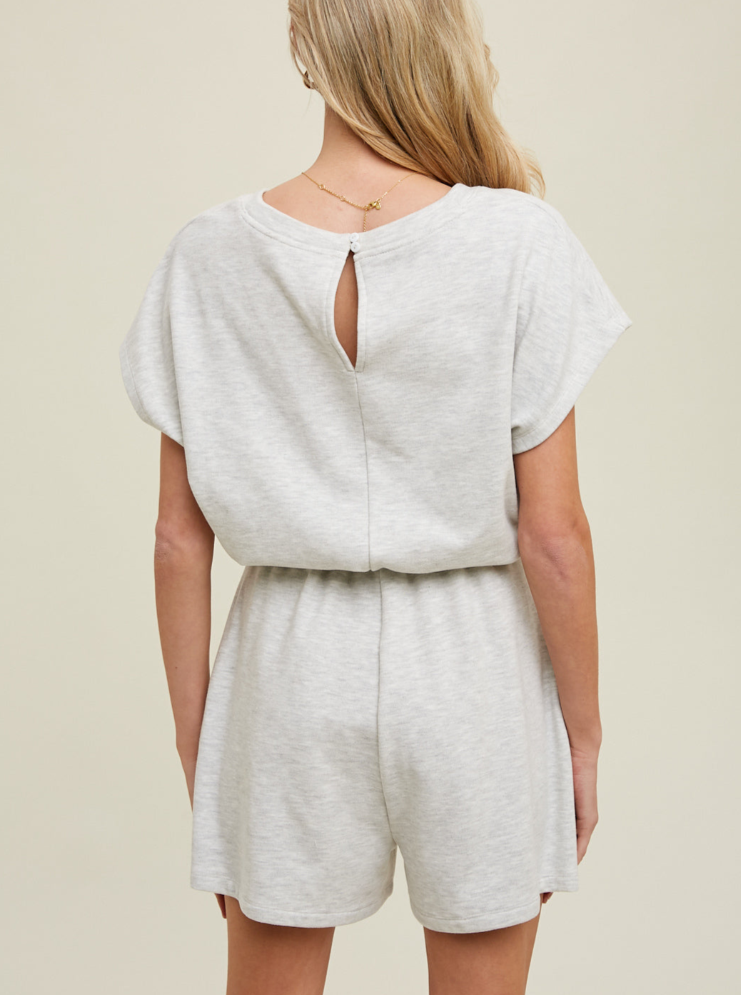 Heather Grey Cloud Romper