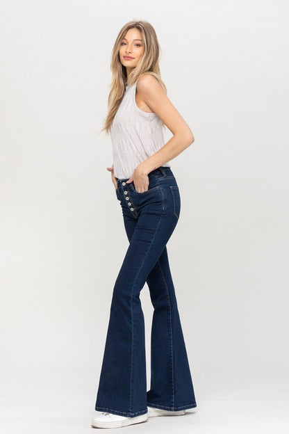 Vervet by Flying Monkey High Rise Flare Jean