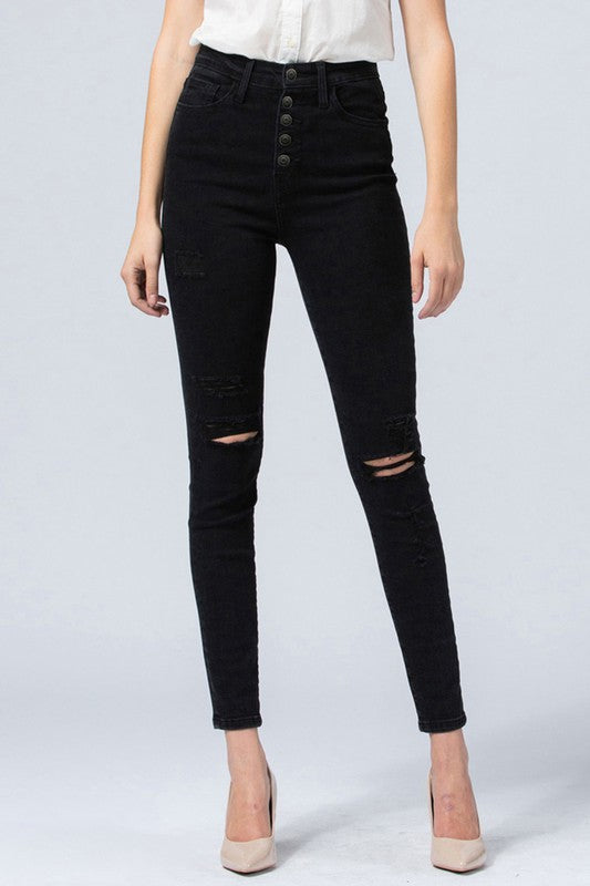 Flying monkey black hot sale high waisted jeans