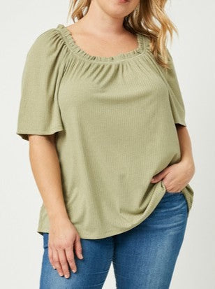 Plus Size Sage Top